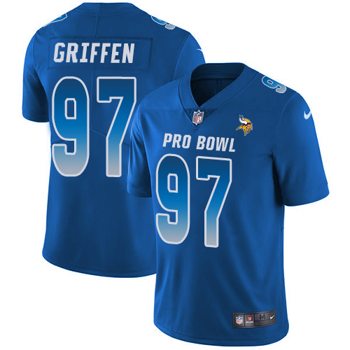 Men's Nike Minnesota Vikings #97 Everson Griffen Limited Royal Blue 2018 Pro Bowl NFL Jersey