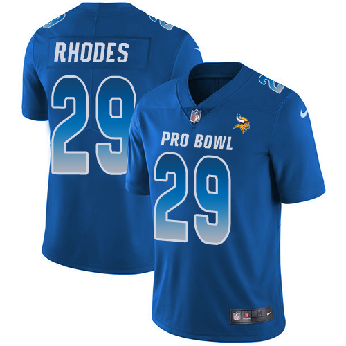 Men's Nike Minnesota Vikings #29 Xavier Rhodes Limited Royal Blue 2018 Pro Bowl NFL Jersey