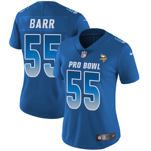 Women's Nike Minnesota Vikings #55 Anthony Barr Limited Royal Blue 2018 Pro Bowl NFL Jersey