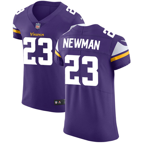 Men's Nike Minnesota Vikings #23 Terence Newman Purple Team Color Vapor Untouchable Elite Player NFL Jersey