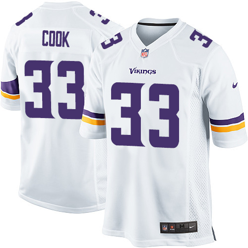 Men's Nike Minnesota Vikings #33 Dalvin Cook Game White NFL Jersey