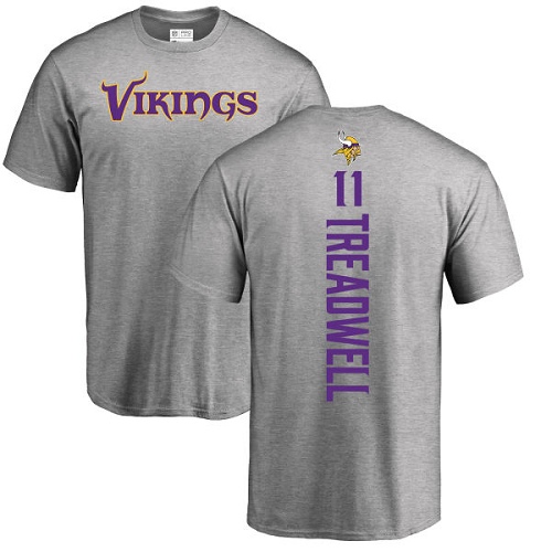 NFL Nike Minnesota Vikings #11 Laquon Treadwell Ash Backer T-Shirt