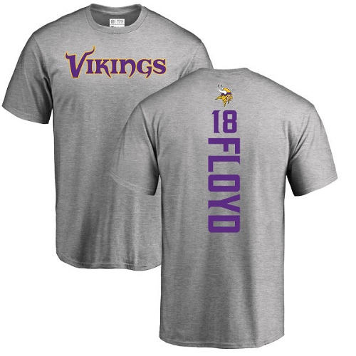 NFL Nike Minnesota Vikings #18 Michael Floyd Ash Backer T-Shirt