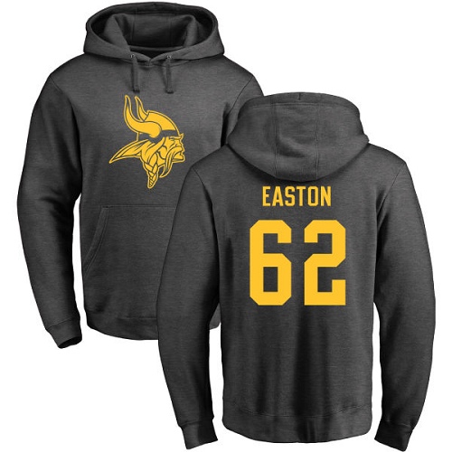 NFL Nike Minnesota Vikings #62 Nick Easton Ash One Color Pullover Hoodie