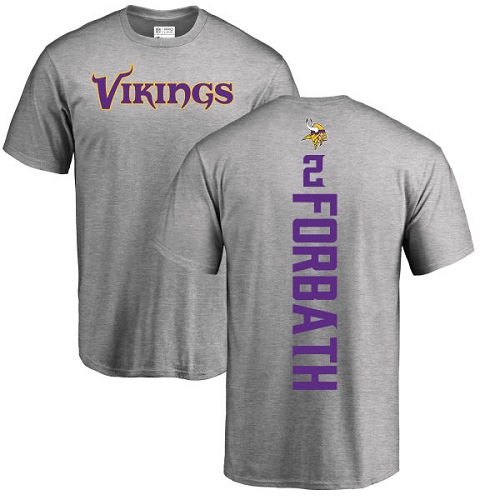 NFL Nike Minnesota Vikings #2 Kai Forbath Ash Backer T-Shirt