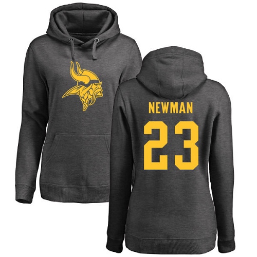 NFL Women's Nike Minnesota Vikings #23 Terence Newman Ash One Color Pullover Hoodie