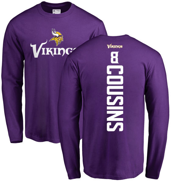 NFL Nike Minnesota Vikings #21 Jerick McKinnon Purple Backer Long Sleeve T-Shirt
