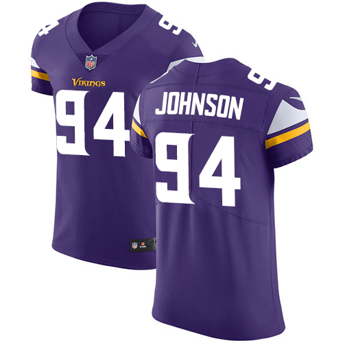 Men's Nike Minnesota Vikings #94 Jaleel Johnson Purple Team Color Vapor Untouchable Elite Player NFL Jersey