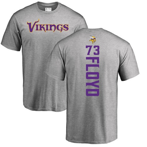 NFL Nike Minnesota Vikings #73 Sharrif Floyd Ash Backer T-Shirt