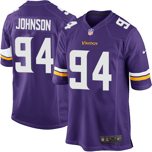 Men's Nike Minnesota Vikings #94 Jaleel Johnson Game Purple Team Color NFL Jersey