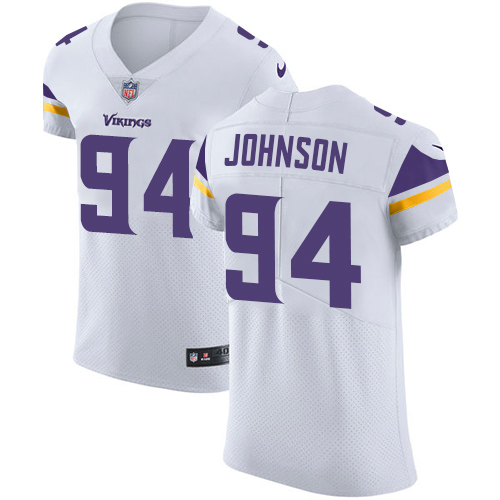 Men's Nike Minnesota Vikings #94 Jaleel Johnson White Vapor Untouchable Elite Player NFL Jersey