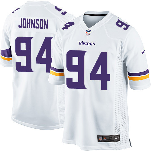 Men's Nike Minnesota Vikings #94 Jaleel Johnson Game White NFL Jersey