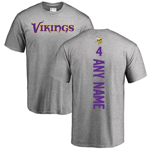 NFL Nike Minnesota Vikings #4 Brett Favre Ash Backer T-Shirt