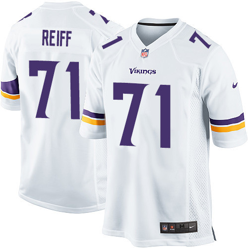 Men's Nike Minnesota Vikings #71 Riley Reiff Game White NFL Jersey
