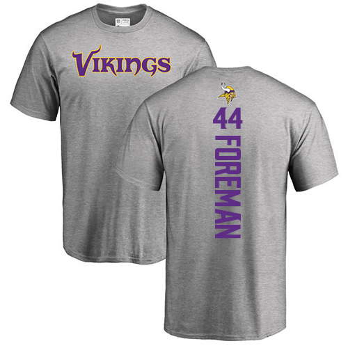 NFL Nike Minnesota Vikings #44 Chuck Foreman Ash Backer T-Shirt