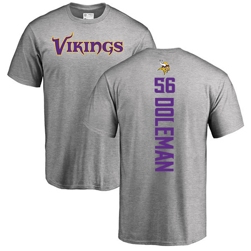 NFL Nike Minnesota Vikings #56 Chris Doleman Ash Backer T-Shirt