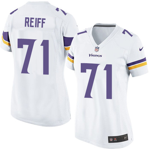 Women's Nike Minnesota Vikings #71 Riley Reiff Game White NFL Jersey