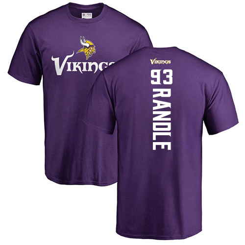 NFL Nike Minnesota Vikings #93 John Randle Purple Backer T-Shirt