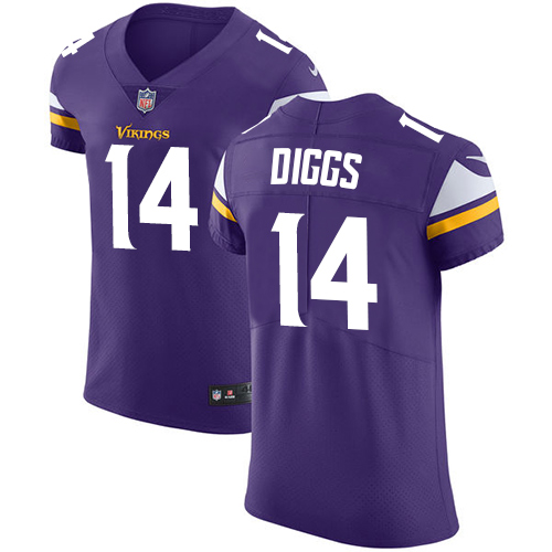 Men's Nike Minnesota Vikings #14 Stefon Diggs Purple Team Color Vapor Untouchable Elite Player NFL Jersey