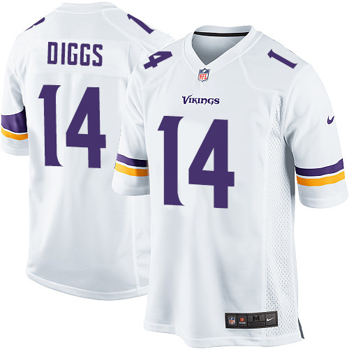 Men's Nike Minnesota Vikings #14 Stefon Diggs Game White NFL Jersey