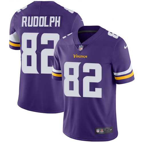 Youth Nike Minnesota Vikings #82 Kyle Rudolph Purple Team Color Vapor Untouchable Limited Player NFL Jersey