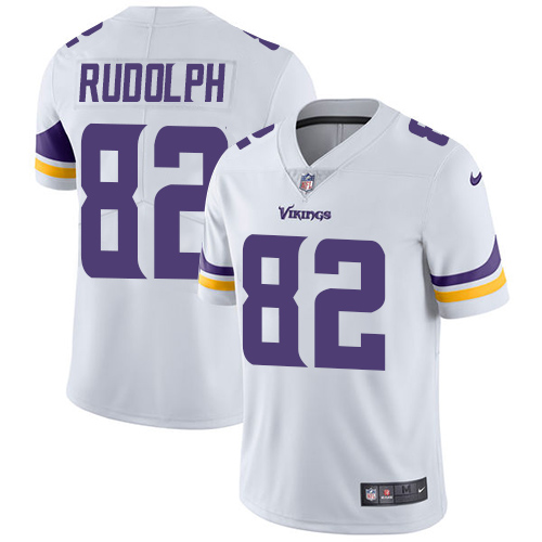 Youth Nike Minnesota Vikings #82 Kyle Rudolph White Vapor Untouchable Limited Player NFL Jersey