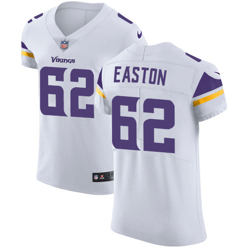 Men's Nike Minnesota Vikings #62 Nick Easton White Vapor Untouchable Elite Player NFL Jersey