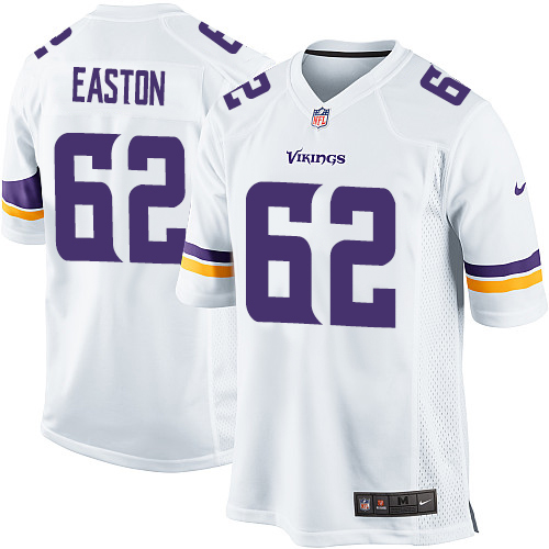 Men's Nike Minnesota Vikings #62 Nick Easton Game White NFL Jersey