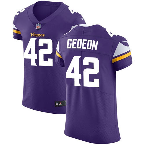 Men's Nike Minnesota Vikings #42 Ben Gedeon Purple Team Color Vapor Untouchable Elite Player NFL Jersey