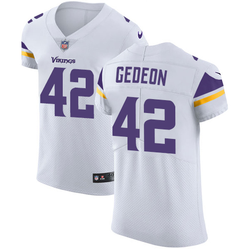 Men's Nike Minnesota Vikings #42 Ben Gedeon White Vapor Untouchable Elite Player NFL Jersey