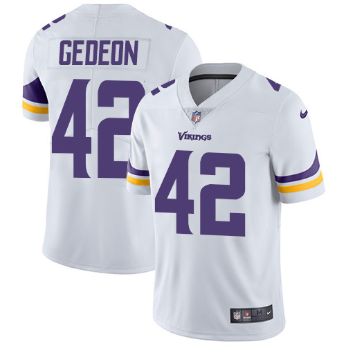 Men's Nike Minnesota Vikings #42 Ben Gedeon White Vapor Untouchable Limited Player NFL Jersey