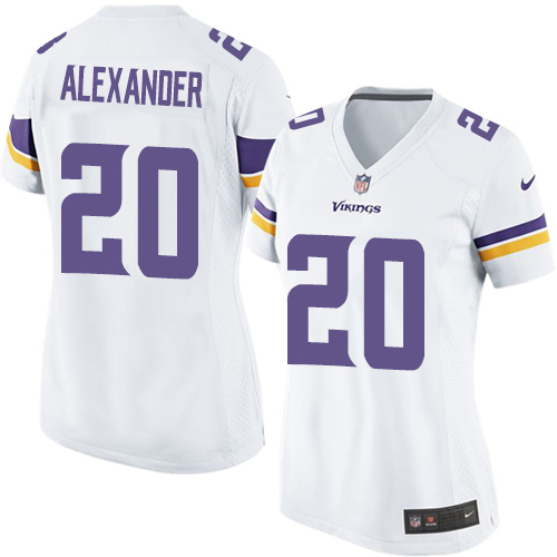 Women's Nike Minnesota Vikings #20 Mackensie Alexander Game White NFL Jersey