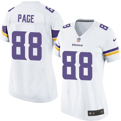 Women's Nike Minnesota Vikings #88 Alan Page Game White NFL Jersey