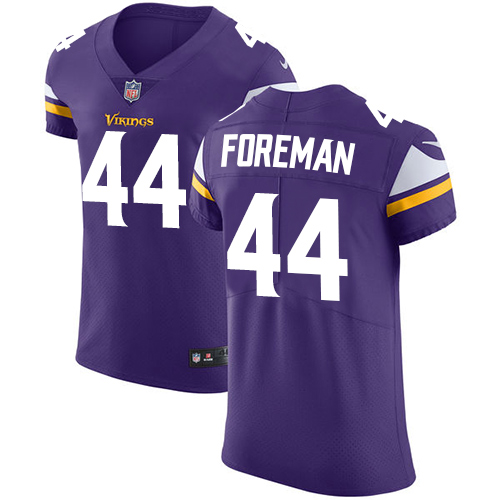 Men's Nike Minnesota Vikings #44 Chuck Foreman Purple Team Color Vapor Untouchable Elite Player NFL Jersey