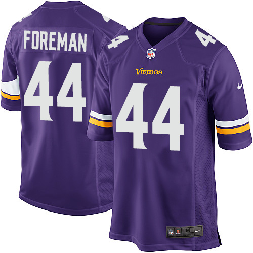 Men's Nike Minnesota Vikings #44 Chuck Foreman Game Purple Team Color NFL Jersey