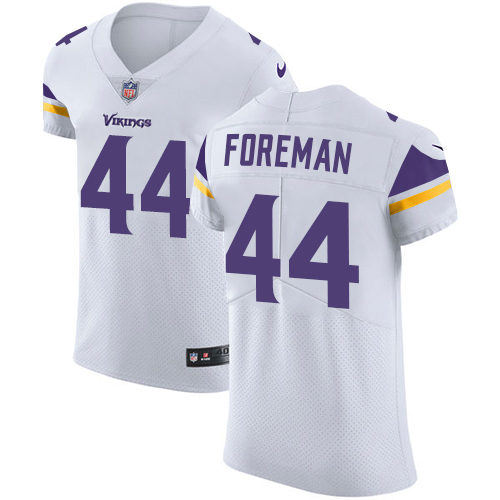 Men's Nike Minnesota Vikings #44 Chuck Foreman White Vapor Untouchable Elite Player NFL Jersey