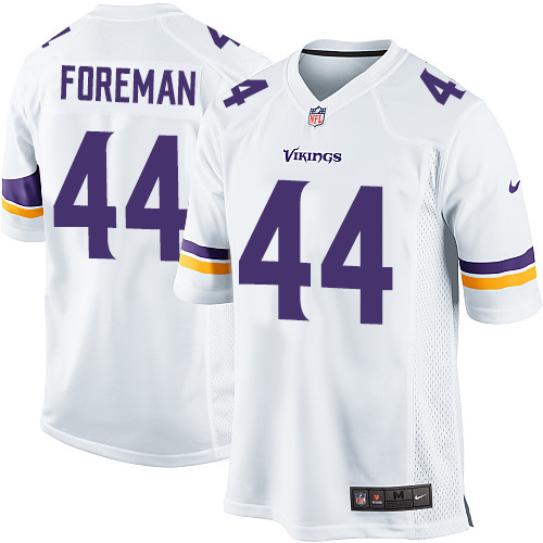 Men's Nike Minnesota Vikings #44 Chuck Foreman Game White NFL Jersey