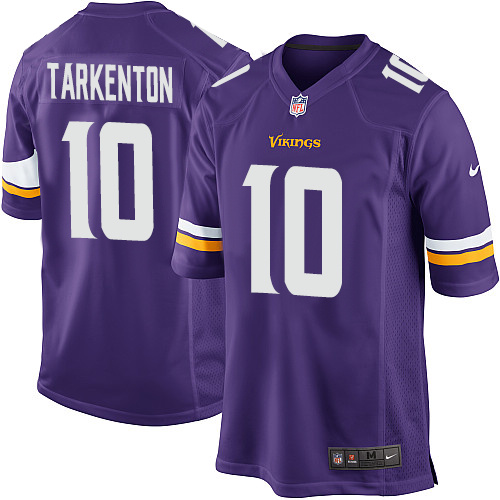 Men's Nike Minnesota Vikings #10 Fran Tarkenton Game Purple Team Color NFL Jersey