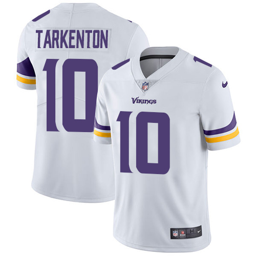 Men's Nike Minnesota Vikings #10 Fran Tarkenton White Vapor Untouchable Limited Player NFL Jersey