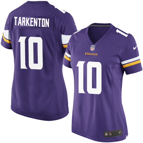 Women's Nike Minnesota Vikings #10 Fran Tarkenton Game Purple Team Color NFL Jersey