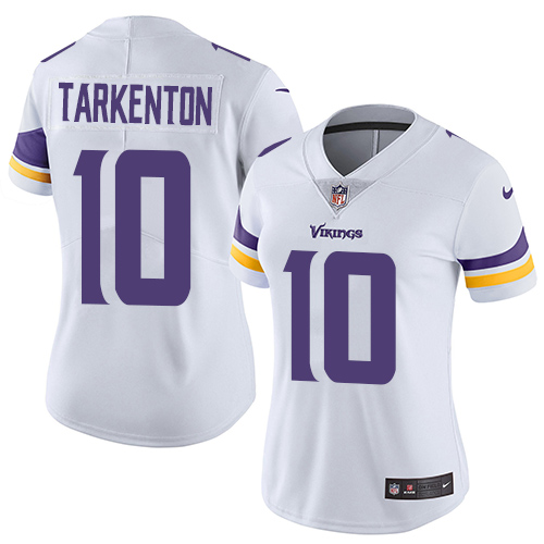 Women's Nike Minnesota Vikings #10 Fran Tarkenton White Vapor Untouchable Limited Player NFL Jersey