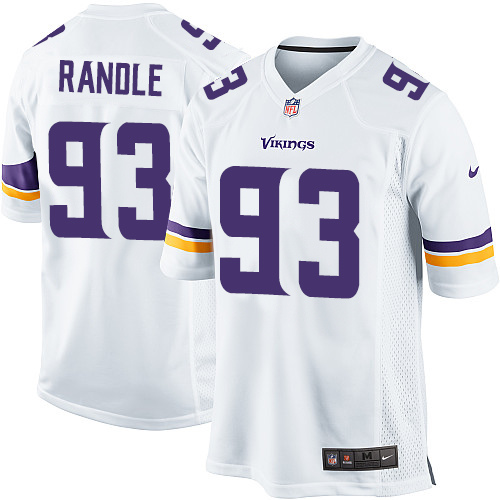 Men's Nike Minnesota Vikings #93 John Randle Game White NFL Jersey