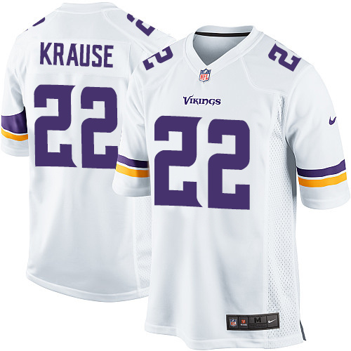 Men's Nike Minnesota Vikings #22 Paul Krause Game White NFL Jersey
