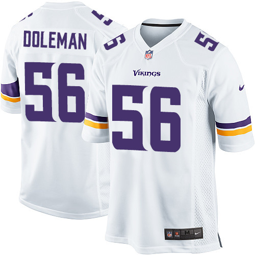 Men's Nike Minnesota Vikings #56 Chris Doleman Game White NFL Jersey