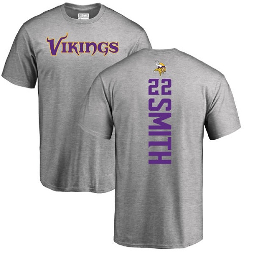 NFL Nike Minnesota Vikings #22 Harrison Smith Ash Backer T-Shirt