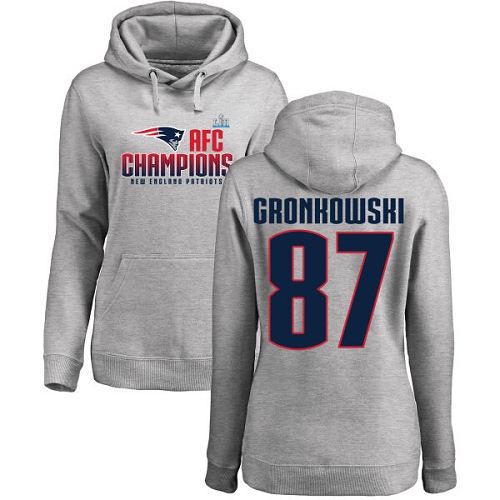 Women's Nike New England Patriots #87 Rob Gronkowski White Vapor Untouchable Elite Player NFL Jersey