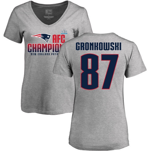 Women's Nike New England Patriots #87 Rob Gronkowski Red Alternate Vapor Untouchable Elite Player NFL Jersey