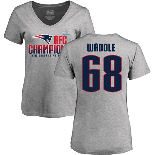 Women's Nike New England Patriots #68 LaAdrian Waddle Red Alternate Vapor Untouchable Elite Player NFL Jersey