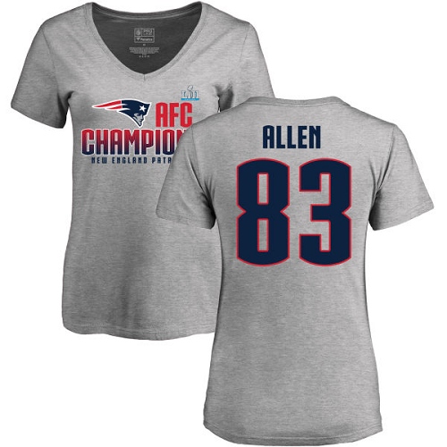 Women's Nike New England Patriots #83 Dwayne Allen Red Alternate Vapor Untouchable Elite Player NFL Jersey