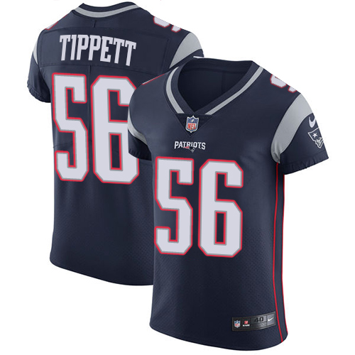 Men's Nike New England Patriots #56 Andre Tippett Navy Blue Team Color Vapor Untouchable Elite Player NFL Jersey